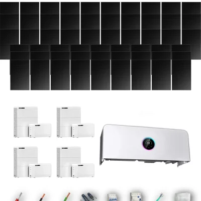 [GOODWE-RANGE-20260917] AISL HYUNDAI500FB ETA 25KW LYNXD83 4B 55-60P | Kit Solar Aislada GoodWe 27.50 kWp 55 Paneles Hyundai 500Wp Full Black ESA ETA 25 kW 4 Baterías GoodWe Lynx D G2 8,3 kWh 33.28 kWh Trifásico 57 Paneles - CuencaSolar