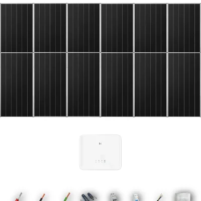 [GOODWE-RANGE-20260917] AUTO AIKO665 ESG2 6KW NONE 0B 11-12P | Kit Solar Autoconsumo GoodWe 7.32 kWp 11 Paneles AIKO 665Wp N-Type ES G2 6 kW Monofásico 12 Paneles - CuencaSolar