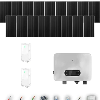 [GOODWE-RANGE-20260917] AUTO AIKO665 ESUNIQ 10KW POWERBRICK 2B 17-20P | Kit Solar Autoconsumo GoodWe 11.30 kWp 17 Paneles AIKO 665Wp N-Type ES Uniq 10 kW 2 Baterías Dyness PowerBrick Plus 32.14 kWh Monofásico 17 Paneles - CuencaSolar