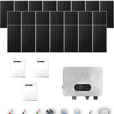 [GOODWE-RANGE-20260917] AUTO AIKO665 ESUNIQ 12KW LYNXU 3B 21-24P | Kit Solar Autoconsumo GoodWe 13.96 kWp 21 Paneles AIKO 665Wp N-Type ES Uniq 12 kW 3 Baterías GoodWe Lynx U G3 15 kWh Monofásico 22 Paneles - CuencaSolar