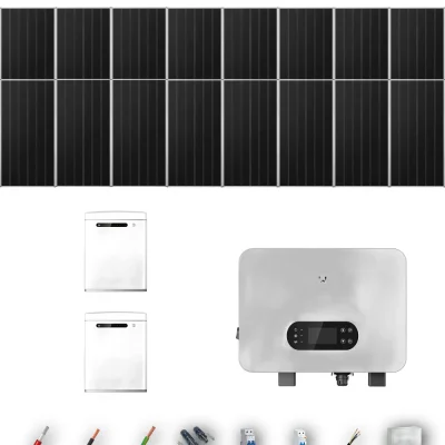 [GOODWE-RANGE-20260917] AUTO AIKO665 ESUNIQ 8KW LYNXU 2B 11-16P | Kit Solar Autoconsumo GoodWe 7.32 kWp 11 Paneles AIKO 665Wp N-Type ES Uniq 8 kW 2 Baterías GoodWe Lynx U G3 10 kWh Monofásico 16 Paneles - CuencaSolar