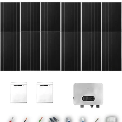 [GOODWE-RANGE-20260917] AUTO AIKO665 ESUNIQ 8KW LYNXU 2B 11-16P | Kit Solar Autoconsumo GoodWe 7.32 kWp 11 Paneles AIKO 665Wp N-Type ES Uniq 8 kW 2 Baterías GoodWe Lynx U G3 10 kWh Monofásico 12 Paneles - CuencaSolar