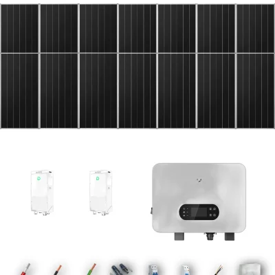 [GOODWE-RANGE-20260917] AUTO AIKO665 ESUNIQ 8KW POWERBRICK 2B 11-16P | Kit Solar Autoconsumo GoodWe 7.32 kWp 11 Paneles AIKO 665Wp N-Type ES Uniq 8 kW 2 Baterías Dyness PowerBrick Plus 32.14 kWh Monofásico 14 Paneles - CuencaSolar