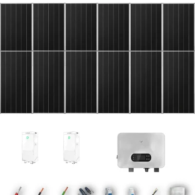 [GOODWE-RANGE-20260917] AUTO AIKO665 ESUNIQ 8KW POWERBRICK 2B 11-16P | Kit Solar Autoconsumo GoodWe 7.32 kWp 11 Paneles AIKO 665Wp N-Type ES Uniq 8 kW 2 Baterías Dyness PowerBrick Plus 32.14 kWh Monofásico 12 Paneles - CuencaSolar