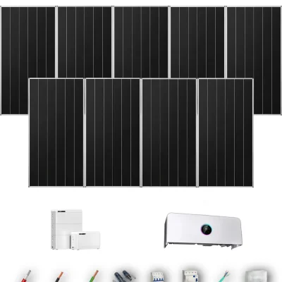 [GOODWE-RANGE-20260917] AUTO AIKO665 ETA 5KW LYNXD83 1B 7-10P | Kit Solar Autoconsumo GoodWe 4.66 kWp 7 Paneles AIKO 665Wp N-Type ESA ETA 5 kW 1 Batería GoodWe Lynx D G2 8,3 kWh 8.32 kWh Trifásico 9 Paneles - CuencaSolar