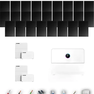 [GOODWE-RANGE-20260917] AUTO HANERSUN510FB EHA 10KW LYNXD51 2B 22-26P | Kit Solar Autoconsumo GoodWe 11.22 kWp 22 Paneles Hanersun 510Wp Full Black bifacial ESA EHA 10 kW 2 Baterías GoodWe Lynx D G2 5,1 kWh 10.24 kWh Monofásico 26 Paneles - CuencaSolar