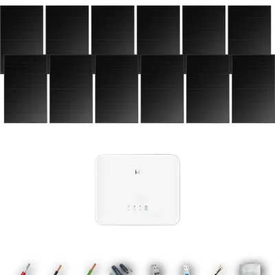 [GOODWE-RANGE-20260917] AUTO HANERSUN510FB ESG2 5KW NONE 0B 10-13P | Kit Solar Autoconsumo GoodWe 5.10 kWp 10 Paneles Hanersun 510Wp Full Black bifacial ES G2 5 kW Monofásico 12 Paneles - CuencaSolar