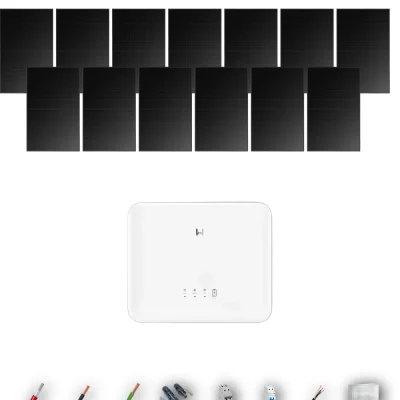 [GOODWE-RANGE-20260917] AUTO HANERSUN510FB ESG2 5KW NONE 0B 10-13P | Kit Solar Autoconsumo GoodWe 5.10 kWp 10 Paneles Hanersun 510Wp Full Black bifacial ES G2 5 kW Monofásico 13 Paneles - CuencaSolar
