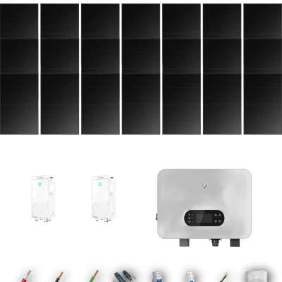 [GOODWE-RANGE-20260917] AUTO HANERSUN510FB ESUNIQ 8KW POWERBRICK 2B 21P | Kit Solar Autoconsumo GoodWe 10.71 kWp 21 Paneles Hanersun 510Wp Full Black bifacial ES Uniq 8 kW 2 Baterías Dyness PowerBrick Plus 32.14 kWh Monofásico 21 Paneles - CuencaSolar
