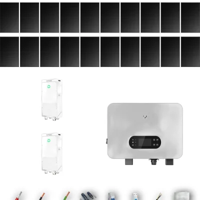[GOODWE-RANGE-20260917] AUTO HANERSUN510FB ESUNIQ 8KW POWERBRICK 2B 14-20P | Kit Solar Autoconsumo GoodWe 7.14 kWp 14 Paneles Hanersun 510Wp Full Black bifacial ES Uniq 8 kW 2 Baterías Dyness PowerBrick Plus 32.14 kWh Monofásico 20 Paneles - CuencaSolar