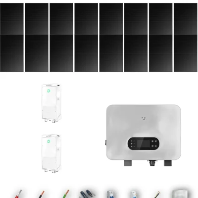 [GOODWE-RANGE-20260917] AUTO HANERSUN510FB ESUNIQ 8KW POWERBRICK 2B 14-20P | Kit Solar Autoconsumo GoodWe 7.14 kWp 14 Paneles Hanersun 510Wp Full Black bifacial ES Uniq 8 kW 2 Baterías Dyness PowerBrick Plus 32.14 kWh Monofásico 16 Paneles - CuencaSolar