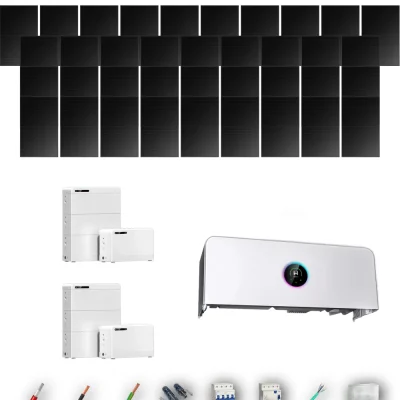 [GOODWE-RANGE-20260917] AUTO HANERSUN510FB ETA 15KW LYNXD83 2B 32-38P | Kit Solar Autoconsumo GoodWe 16.32 kWp 32 Paneles Hanersun 510Wp Full Black bifacial ESA ETA 15 kW 2 Baterías GoodWe Lynx D G2 8,3 kWh 16.64 kWh Trifásico 37 Paneles - CuencaSolar