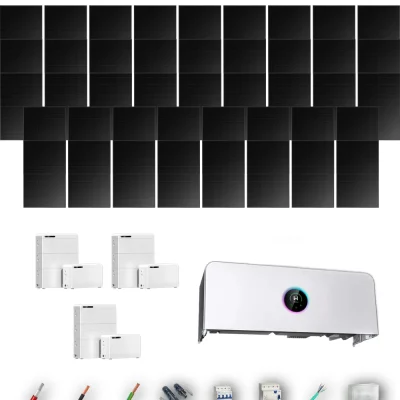 [GOODWE-RANGE-20260917] AUTO HANERSUN510FB ETA 20KW LYNXD83 3B 40-44P | Kit Solar Autoconsumo GoodWe 20.40 kWp 40 Paneles Hanersun 510Wp Full Black bifacial ESA ETA 20 kW 3 Baterías GoodWe Lynx D G2 8,3 kWh 24.96 kWh Trifásico 43 Paneles - CuencaSolar