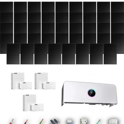 [GOODWE-RANGE-20260917] AUTO HANERSUN510FB ETA 20KW LYNXD83 3B 40-44P | Kit Solar Autoconsumo GoodWe 20.40 kWp 40 Paneles Hanersun 510Wp Full Black bifacial ESA ETA 20 kW 3 Baterías GoodWe Lynx D G2 8,3 kWh 24.96 kWh Trifásico 44 Paneles - CuencaSolar