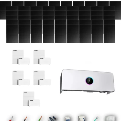 [GOODWE-RANGE-20260917] AUTO HANERSUN510FB ETA 25KW LYNXD51 5B 53-59P | Kit Solar Autoconsumo GoodWe 27.03 kWp 53 Paneles Hanersun 510Wp Full Black bifacial ESA ETA 25 kW 5 Baterías GoodWe Lynx D G2 5,1 kWh 25.6 kWh Trifásico 55 Paneles - CuencaSolar