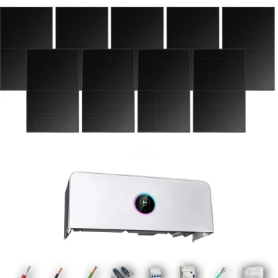 [GOODWE-RANGE-20260917] AUTO HANERSUN510FB ETA 5KW NONE 0B 8-13P | Kit Solar Autoconsumo GoodWe 4.08 kWp 8 Paneles Hanersun 510Wp Full Black bifacial ESA ETA 5 kW Trifásico 9 Paneles - CuencaSolar