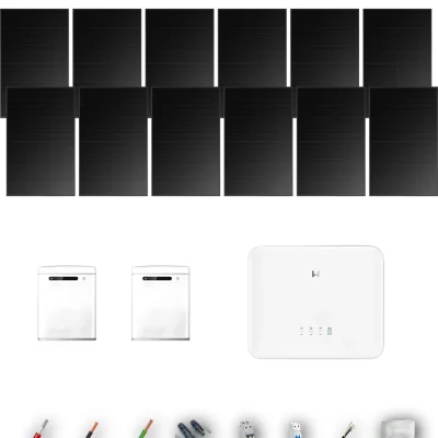 [GOODWE-RANGE-20260917] AUTO HYUNDAI500FB ESG2 5KW LYNXU 2B 10-13P | Kit Solar Autoconsumo GoodWe 5.00 kWp 10 Paneles Hyundai 500Wp Full Black ES G2 5 kW 2 Baterías GoodWe Lynx U G3 10 kWh Monofásico 12 Paneles - CuencaSolar