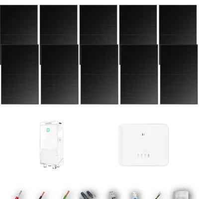 [GOODWE-RANGE-20260917] AUTO HYUNDAI500FB ESG2 5KW POWERBRICK 1B 10-13P | Kit Solar Autoconsumo GoodWe 5.00 kWp 10 Paneles Hyundai 500Wp Full Black ES G2 5 kW 1 Batería Dyness PowerBrick Plus 16.07 kWh Monofásico 10 Paneles - CuencaSolar