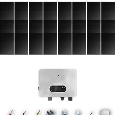 [GOODWE-RANGE-20260917] AUTO HYUNDAI500FB ESUNIQ 10KW NONE 0B 22-26P | Kit Solar Autoconsumo GoodWe 11.00 kWp 22 Paneles Hyundai 500Wp Full Black ES Uniq 10 kW Monofásico 24 Paneles - CuencaSolar