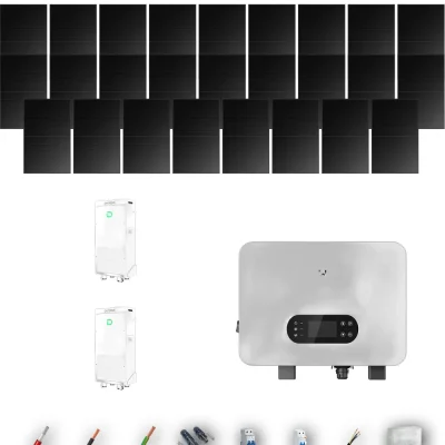 [GOODWE-RANGE-20260917] AUTO HYUNDAI500FB ESUNIQ 10KW POWERBRICK 2B 22-26P | Kit Solar Autoconsumo GoodWe 11.00 kWp 22 Paneles Hyundai 500Wp Full Black ES Uniq 10 kW 2 Baterías Dyness PowerBrick Plus 32.14 kWh Monofásico 26 Paneles - CuencaSolar
