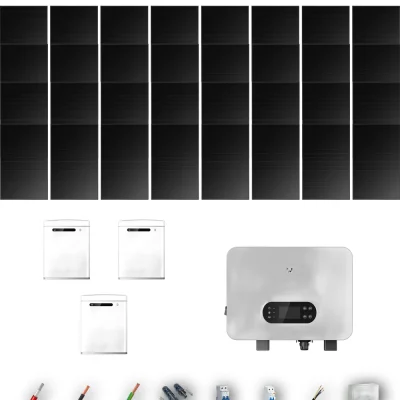 [GOODWE-RANGE-20260917] AUTO HYUNDAI500FB ESUNIQ 12KW LYNXU 3B 28-32P | Kit Solar Autoconsumo GoodWe 14.00 kWp 28 Paneles Hyundai 500Wp Full Black ES Uniq 12 kW 3 Baterías GoodWe Lynx U G3 15 kWh Monofásico 32 Paneles - CuencaSolar