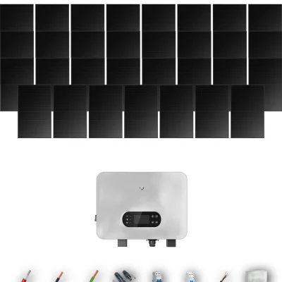 [GOODWE-RANGE-20260917] AUTO HYUNDAI500FB ESUNIQ 12KW NONE 0B 28-32P | Kit Solar Autoconsumo GoodWe 14.00 kWp 28 Paneles Hyundai 500Wp Full Black ES Uniq 12 kW Monofásico 31 Paneles - CuencaSolar