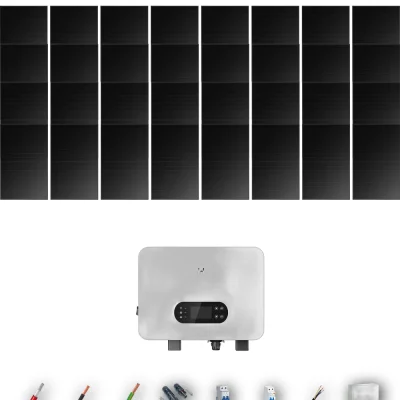 [GOODWE-RANGE-20260917] AUTO HYUNDAI500FB ESUNIQ 12KW NONE 0B 28-32P | Kit Solar Autoconsumo GoodWe 14.00 kWp 28 Paneles Hyundai 500Wp Full Black ES Uniq 12 kW Monofásico 32 Paneles - CuencaSolar