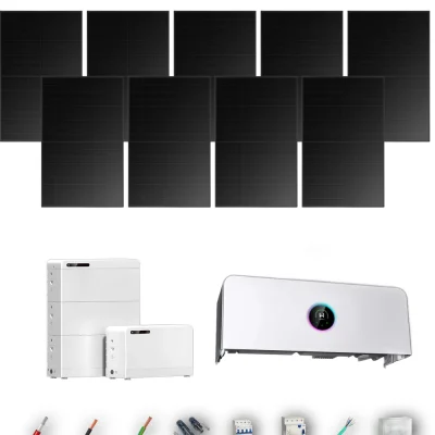 [GOODWE-RANGE-20260917] AUTO HYUNDAI500FB ETA 5KW LYNXD83 1B 8-13P | Kit Solar Autoconsumo GoodWe 4.00 kWp 8 Paneles Hyundai 500Wp Full Black ESA ETA 5 kW 1 Batería GoodWe Lynx D G2 8,3 kWh 8.32 kWh Trifásico 9 Paneles - CuencaSolar