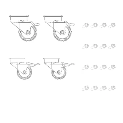 Kit de ruedas para batería Hoymiles LB-16D-G3 - CuencaSolar