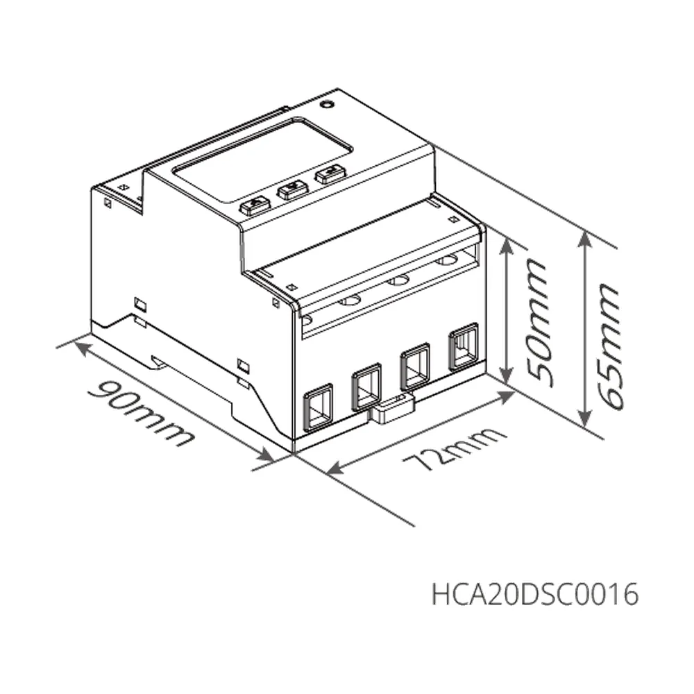Contador MID trifásico GoodWe para cargadores HCA G2 de 11 y 22 kW - CuencaSolar