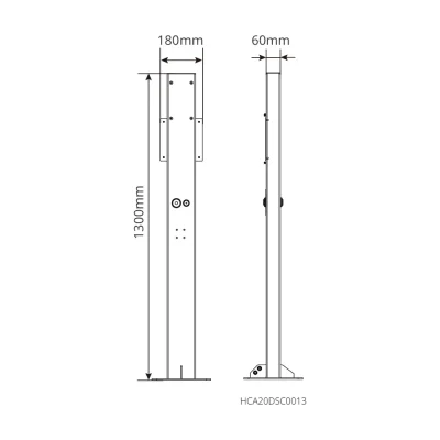 Pedestal GoodWe para cargadores HCA G2 de 11 y 22 kW - CuencaSolar