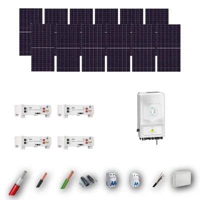 Kit Solar Aislada Deye 8kW JA Solar 635Wp 4 Baterias Deye 5,12kWh 12 Paneles - CuencaSolar