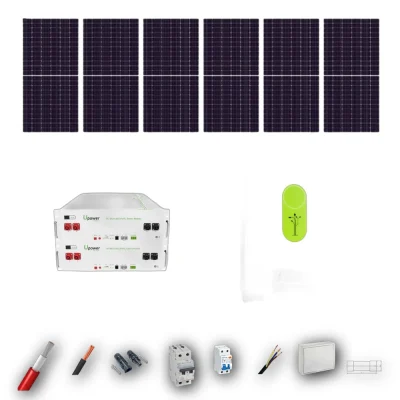 Kit Solar Aislada MasterPower 6kW JA Solar 635Wp 2 Baterias Upower 10,24kWh 6 Paneles - CuencaSolar