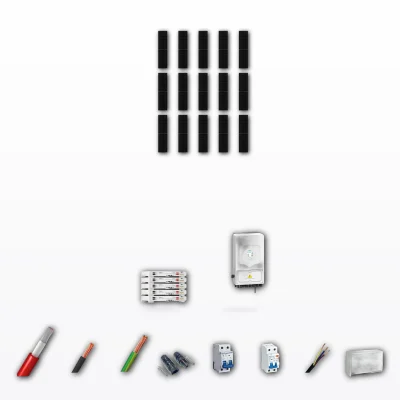 Kit Solar Autoconsumo Deye 10kW JA Solar 600Wp 5 Baterias Deye 5,12kWh 15 Paneles - CuencaSolar