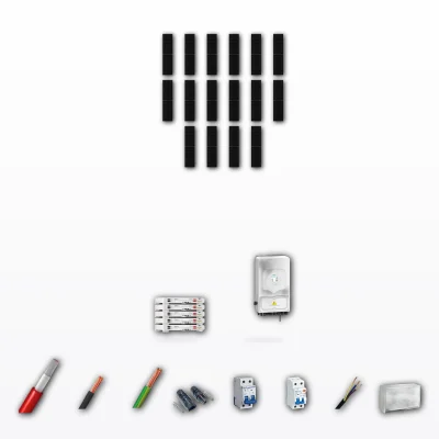 Kit Solar Autoconsumo Deye 10kW JA Solar 600Wp 5 Baterias Deye 5,12kWh 16 Paneles - CuencaSolar