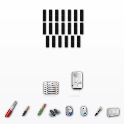 Kit Solar Autoconsumo Deye 10kW JA Solar 600Wp 6 Baterias Deye 5,12kWh 20 Paneles - CuencaSolar
