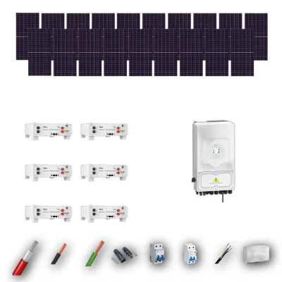 Kit Solar Autoconsumo Deye 10kW JA Solar 600Wp 6 Baterias Deye 5,12kWh 19 Paneles - CuencaSolar