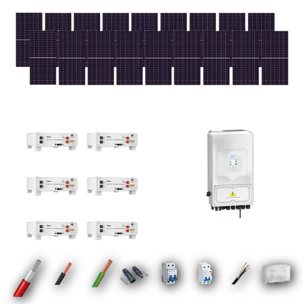 Kit Solar Autoconsumo Deye 10kW JA Solar 635Wp 6 Baterias Deye 5,12kWh 18 Paneles - CuencaSolar