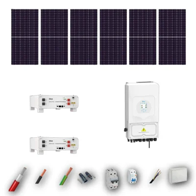 Kit Solar Autoconsumo Deye 6kW JA Solar 635Wp 2 Baterias Deye 5,12kWh 6 Paneles - CuencaSolar
