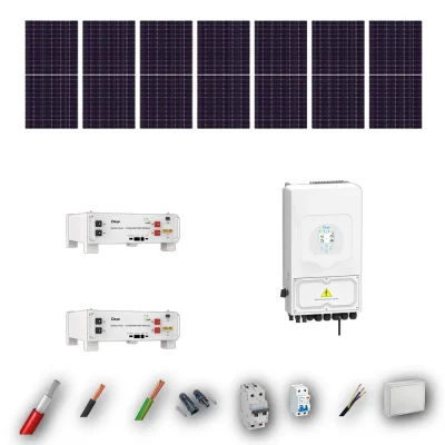 Kit Solar Autoconsumo Deye 6kW JA Solar 635Wp 2 Baterias Deye 5,12kWh 7 Paneles - CuencaSolar