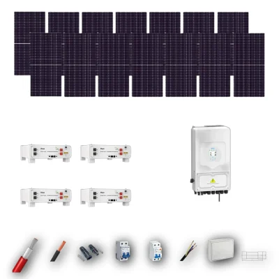 Kit Solar Autoconsumo Deye 8kW JA Solar 635Wp 4 Baterias Deye 5,12kWh 14 Paneles - CuencaSolar