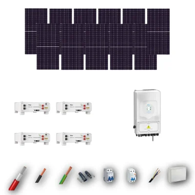 Kit Solar Autoconsumo Deye 8kW JA Solar 635Wp 4 Baterias Deye 5,12kWh 11 Paneles - CuencaSolar