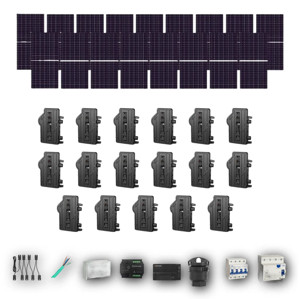 Kit Solar Autoconsumo Enphase 10,20 kWp JA Solar 600Wp bifacial Trifásico 17 Paneles - CuencaSolar