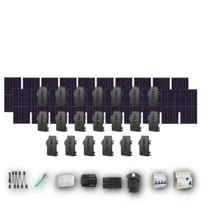 Kit Solar Autoconsumo Enphase 12,00 kWp JA Solar 600Wp bifacial Trifásico 20 Paneles - CuencaSolar