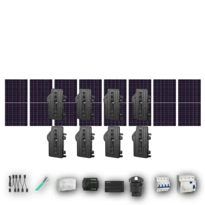 Kit Solar Autoconsumo Enphase 4,80 kWp JA Solar 600Wp bifacial Trifásico 8 Paneles - CuencaSolar