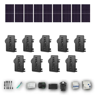Kit Solar Autoconsumo Enphase 5,40 kWp JA Solar 600Wp bifacial Trifásico 9 Paneles - CuencaSolar