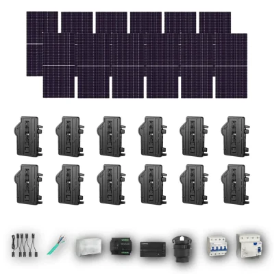 Kit Solar Autoconsumo Enphase 7,20 kWp JA Solar 600Wp bifacial Trifásico 12 Paneles - CuencaSolar