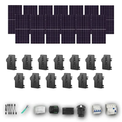 Kit Solar Autoconsumo Enphase 7,80 kWp JA Solar 600Wp bifacial Trifásico 13 Paneles - CuencaSolar