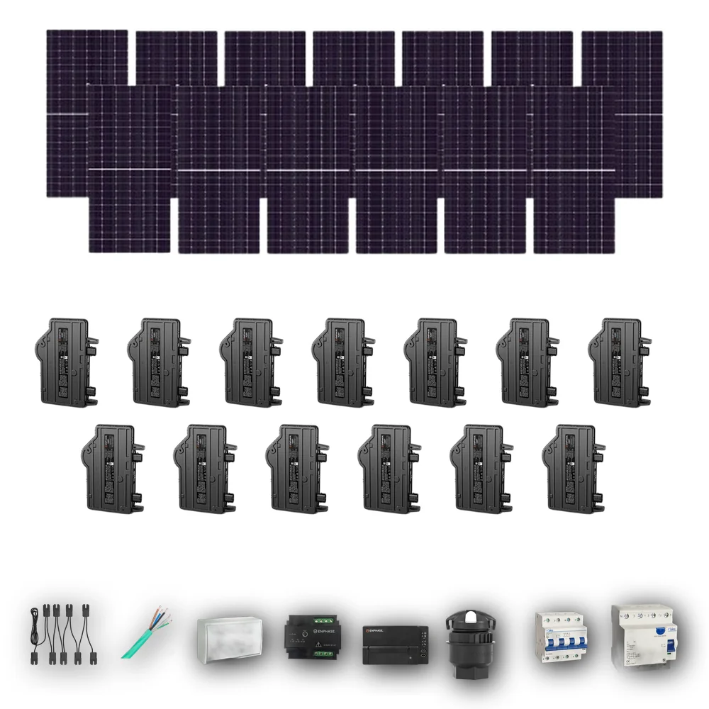 Kit Solar Autoconsumo Enphase 7,80 kWp JA Solar 600Wp bifacial Trifásico 13 Paneles - CuencaSolar