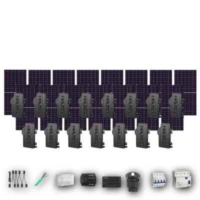 Kit Solar Autoconsumo Enphase 9,00 kWp JA Solar 600Wp bifacial Trifásico 15 Paneles - CuencaSolar